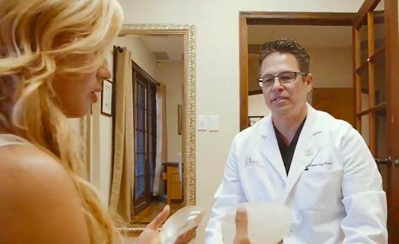 Dr. Robles meeting with a patient